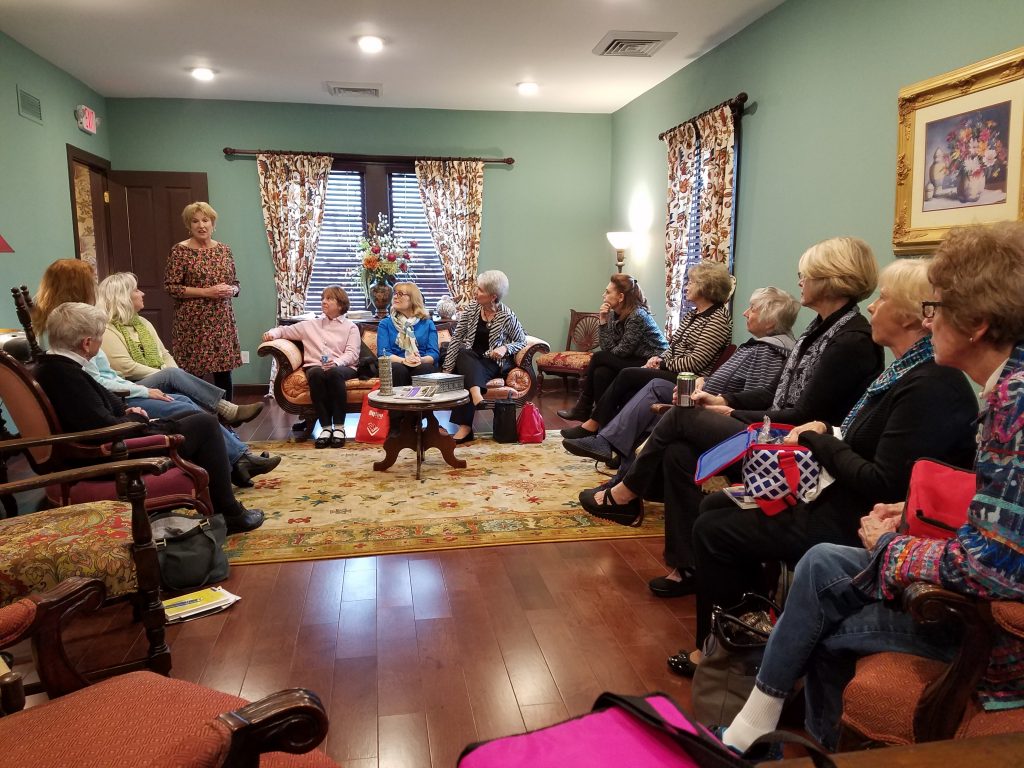 A choir retreat gathered in the event space at the Blind Boone Home