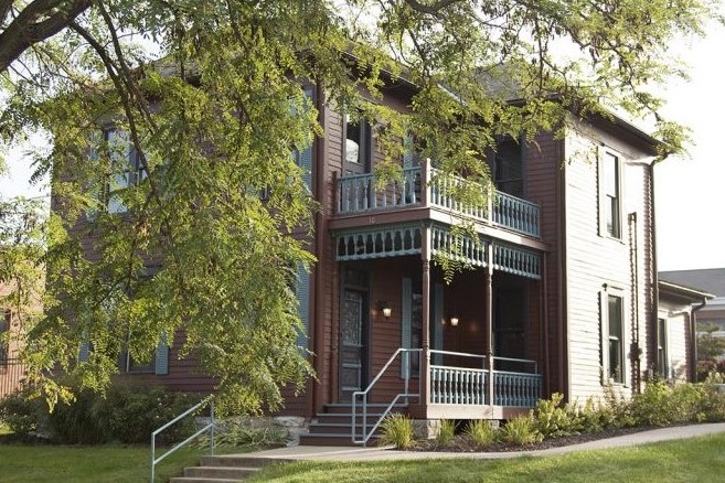 The restored two-story Victorian Blind Boone Home