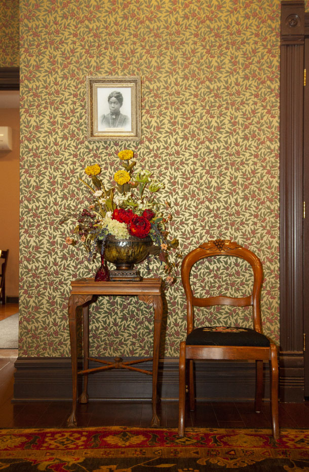 Chair and Side Table in the Blind Boone Home